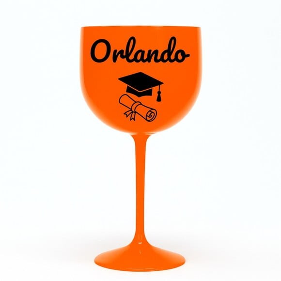 Taça Gin 580ml Formatura Personalizada com Nome Orlando
