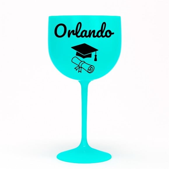 Taça Gin 580ml Formatura Personalizada com Nome Orlando