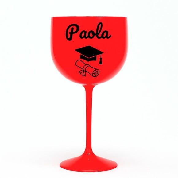 Taça Gin 580ml Formatura Personalizada com Nome Paola