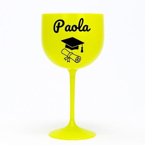Taça Gin 580ml Formatura Personalizada com Nome Paola