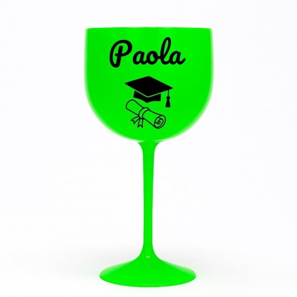 Taça Gin 580ml Formatura Personalizada com Nome Paola