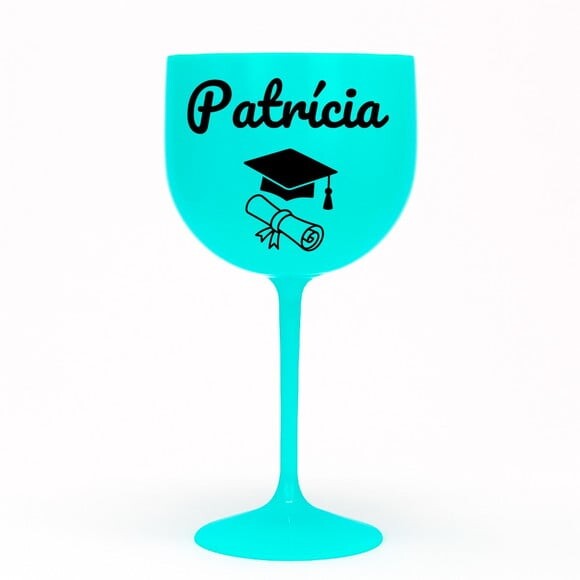 Taça Gin 580ml Formatura Personalizada com Nome Patrícia