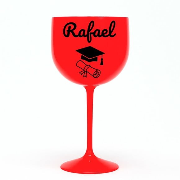 Taça Gin 580ml Formatura Personalizada com Nome Rafael