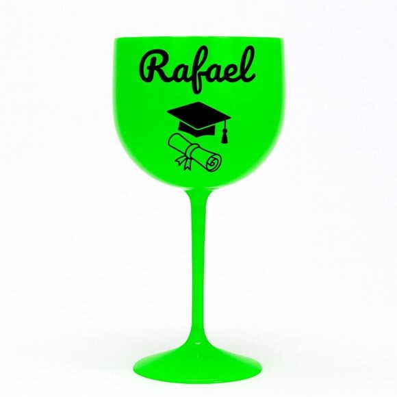 Taça Gin 580ml Formatura Personalizada com Nome Rafael