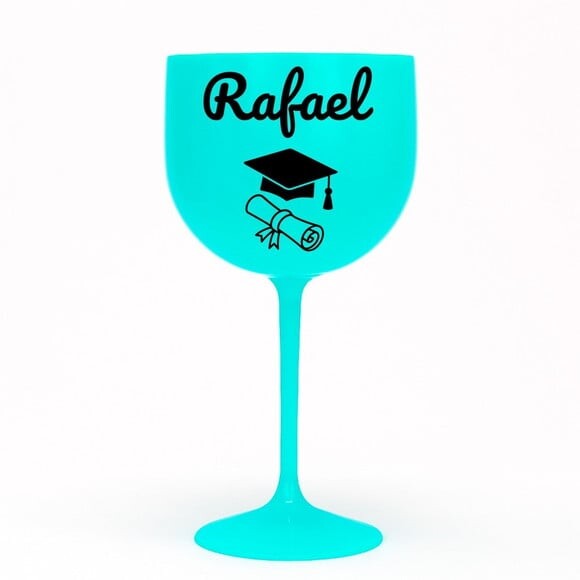 Taça Gin 580ml Formatura Personalizada com Nome Rafael