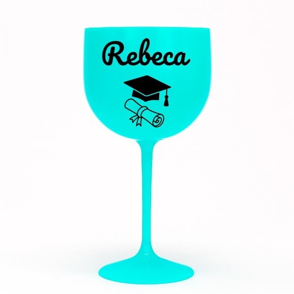 Taça Gin 580ml Formatura Personalizada com Nome Rebeca