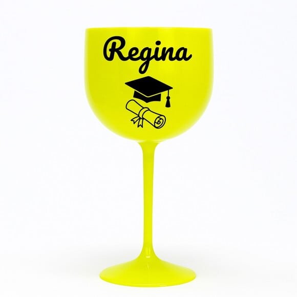 Taça Gin 580ml Formatura Personalizada com Nome Regina