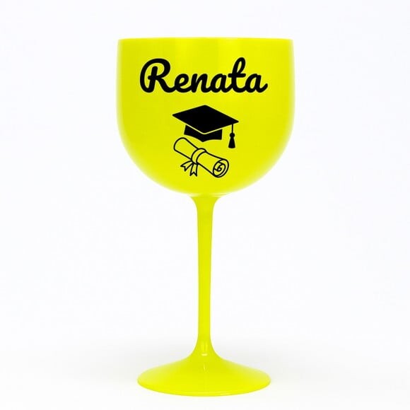 Taça Gin 580ml Formatura Personalizada com Nome Renata
