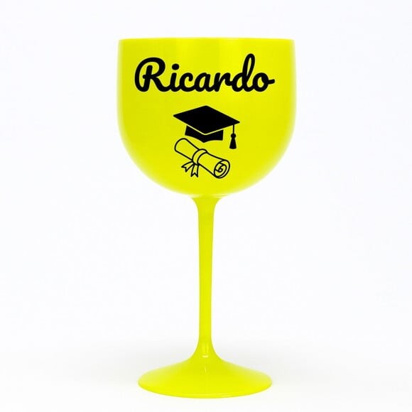 Taça Gin 580ml Formatura Personalizada com Nome Ricardo