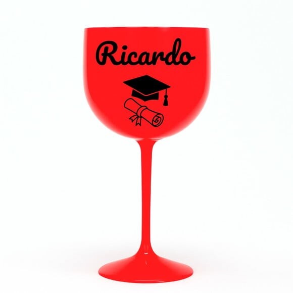 Taça Gin 580ml Formatura Personalizada com Nome Ricardo