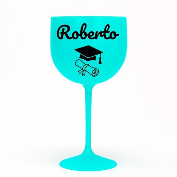 Taça Gin 580ml Formatura Personalizada com Nome Roberto