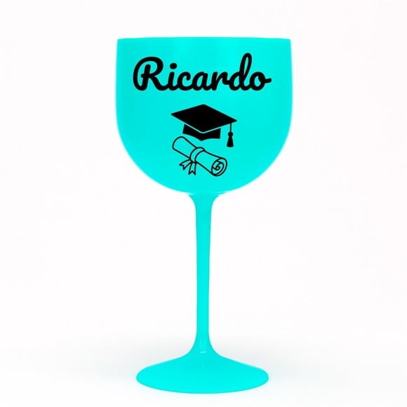 Taça Gin 580ml Formatura Personalizada com Nome Ricardo