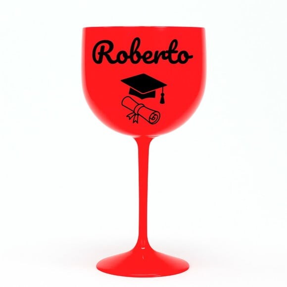 Taça Gin 580ml Formatura Personalizada com Nome Roberto