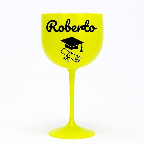 Taça Gin 580ml Formatura Personalizada com Nome Roberto