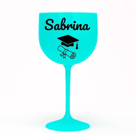 Taça Gin 580ml Formatura Personalizada com Nome Sabrina