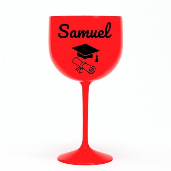 Taça Gin 580ml Formatura Personalizada com Nome Samuel