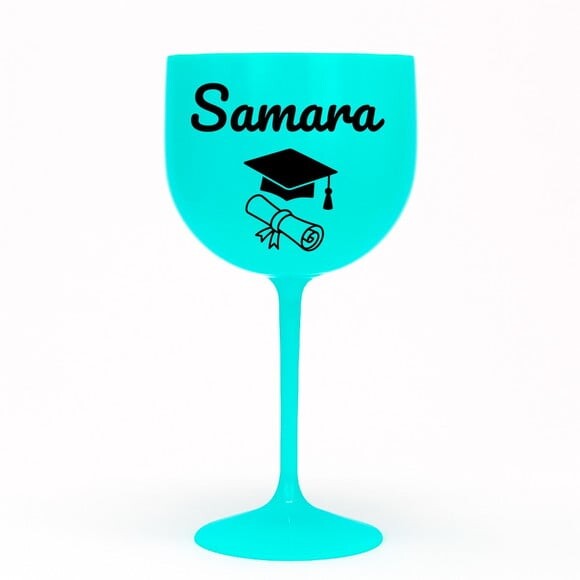 Taça Gin 580ml Formatura Personalizada com Nome Samara