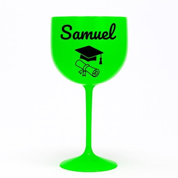 Taça Gin 580ml Formatura Personalizada com Nome Samuel