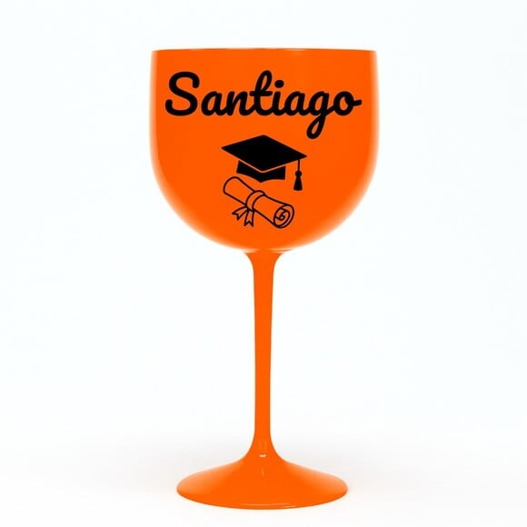 Taça Gin 580ml Formatura Personalizada com Nome Santiago