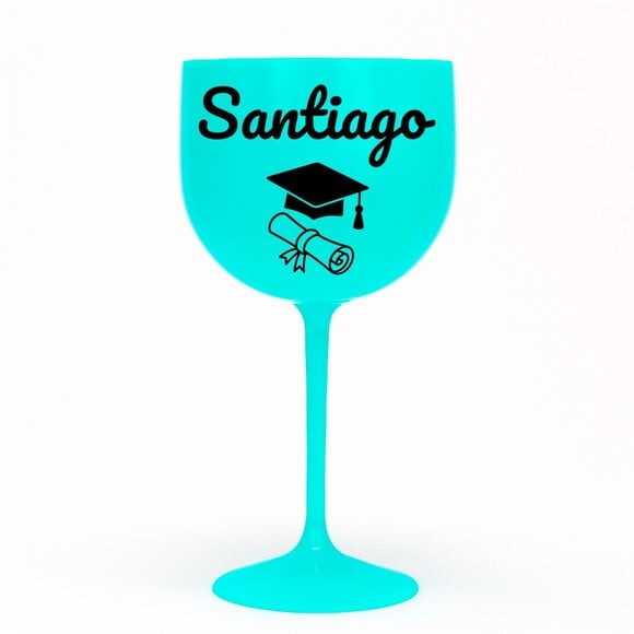 Taça Gin 580ml Formatura Personalizada com Nome Santiago