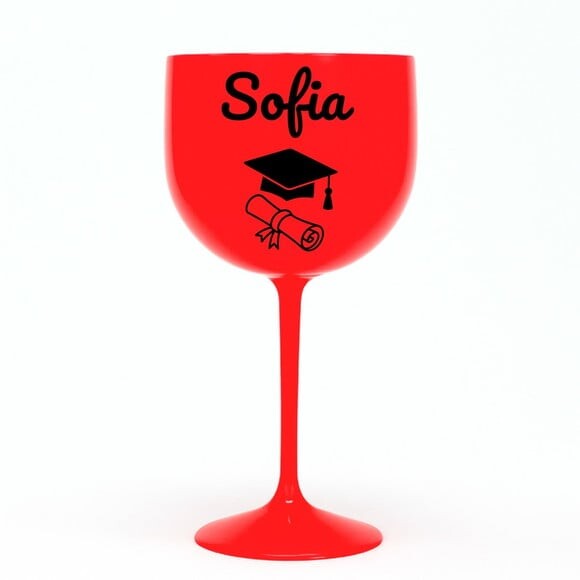 Taça Gin 580ml Formatura Personalizada com Nome Sofia