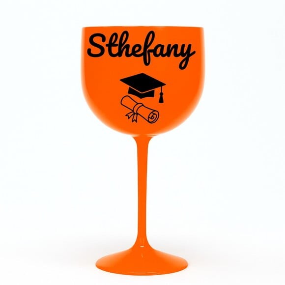 Taça Gin 580ml Formatura Personalizada com Nome Sthefany