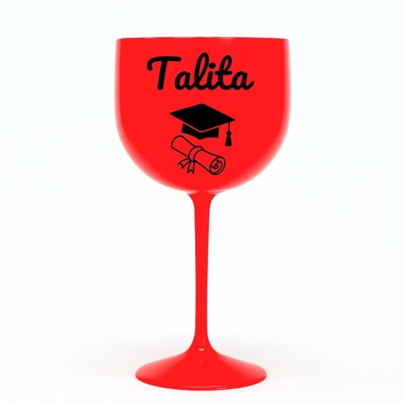 Taça Gin 580ml Formatura Personalizada com Nome Talita