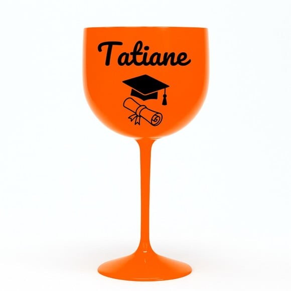 Taça Gin 580ml Formatura Personalizada com Nome Tatiane