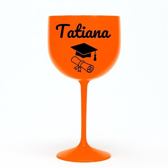 Taça Gin 580ml Formatura Personalizada com Nome Tatiana