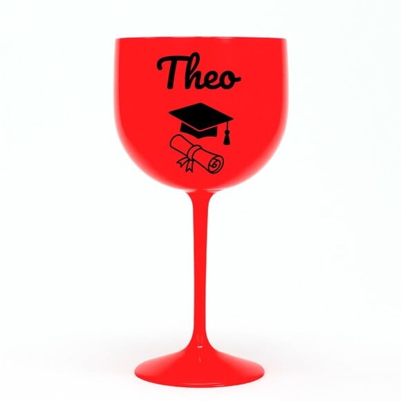 Taça Gin 580ml Formatura Personalizada com Nome Theo
