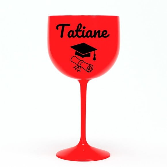 Taça Gin 580ml Formatura Personalizada com Nome Tatiane