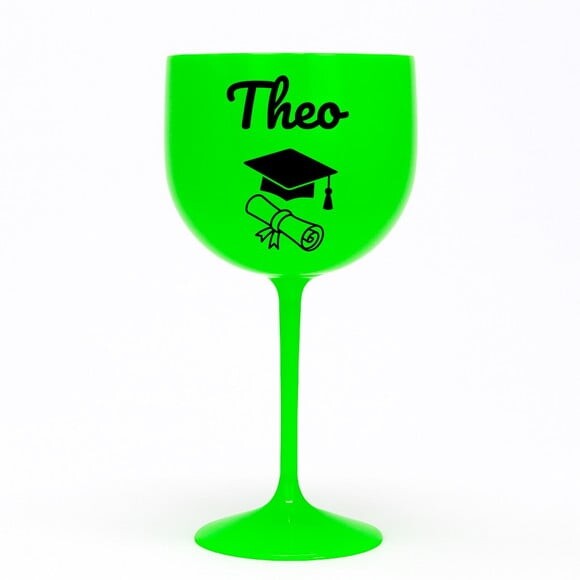 Taça Gin 580ml Formatura Personalizada com Nome Theo