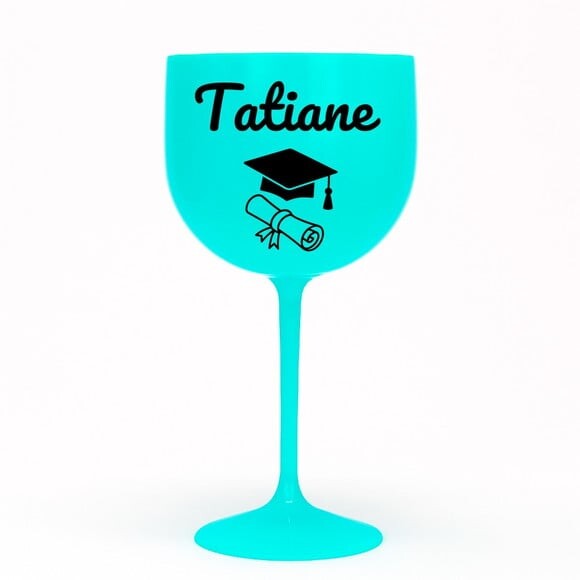 Taça Gin 580ml Formatura Personalizada com Nome Tatiane