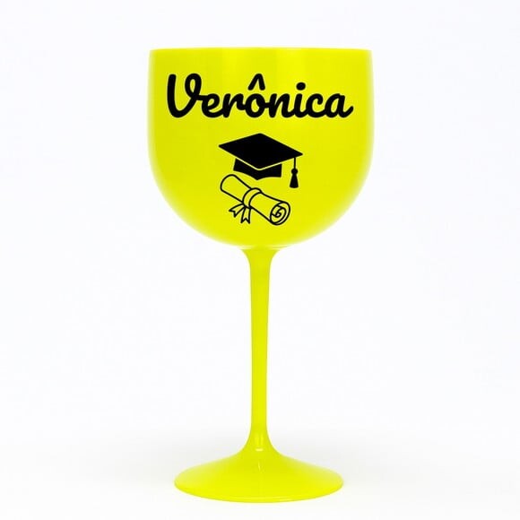 Taça Gin 580ml Formatura Personalizada com Nome Verônica