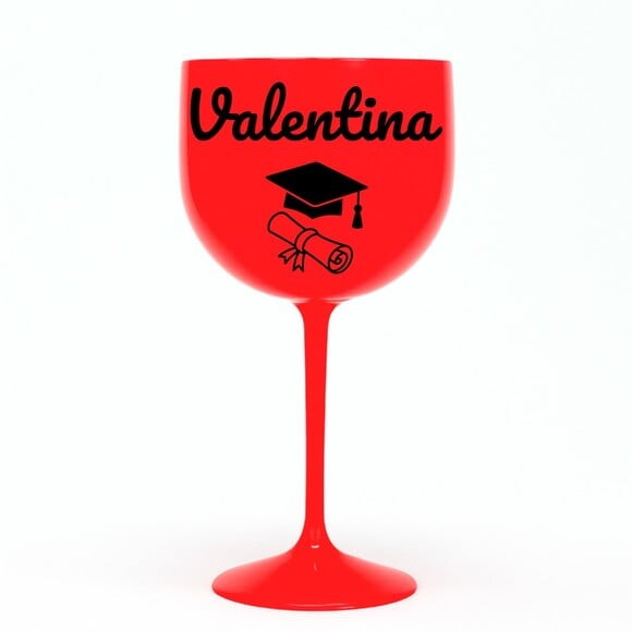 Taça Gin 580ml Formatura Personalizada com Nome Valentina