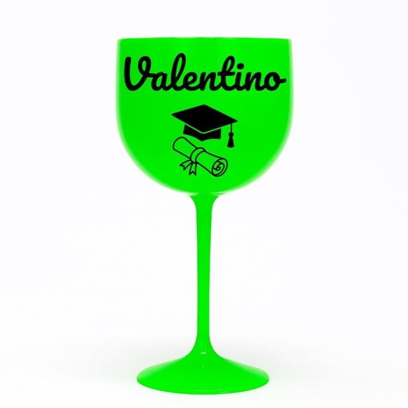 Taça Gin 580ml Formatura Personalizada com Nome Valentino