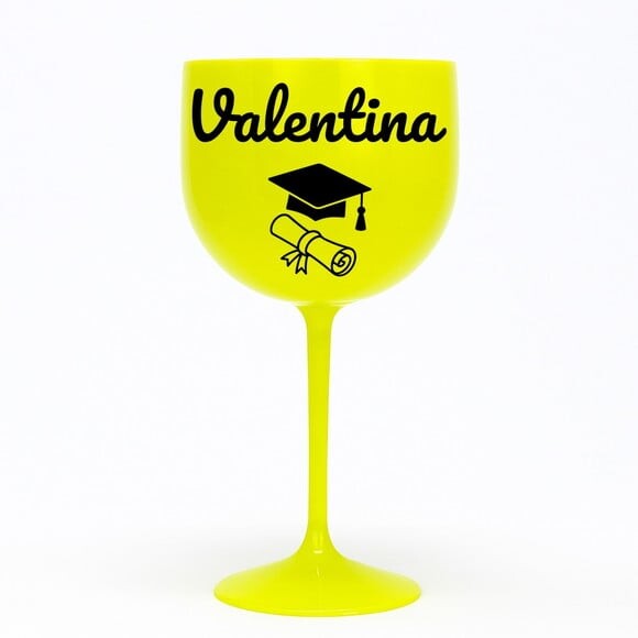 Taça Gin 580ml Formatura Personalizada com Nome Valentina