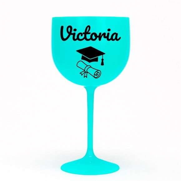 Taça Gin 580ml Formatura Personalizada com Nome Victoria