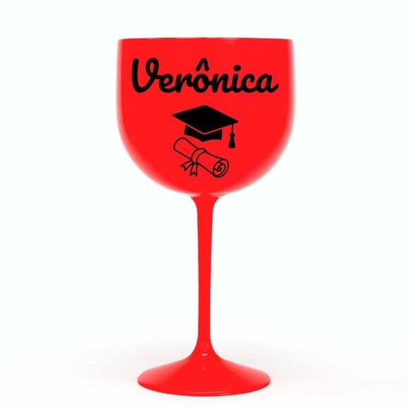 Taça Gin 580ml Formatura Personalizada com Nome Verônica
