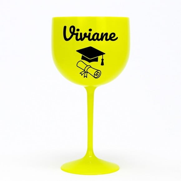 Taça Gin 580ml Formatura Personalizada com Nome Viviane