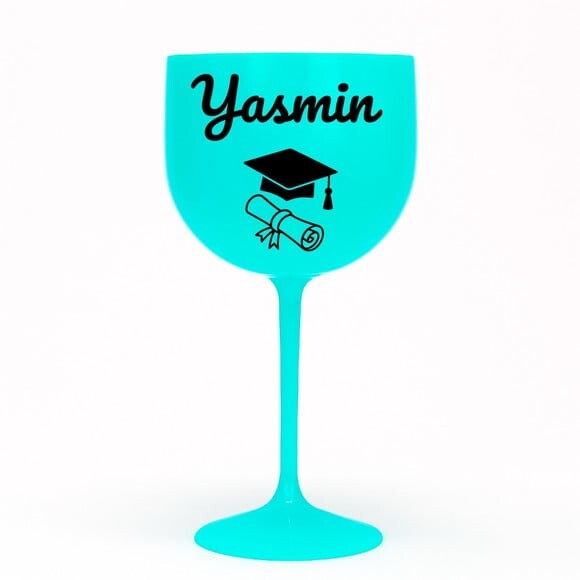 Taça Gin 580ml Formatura Personalizada com Nome Yasmin