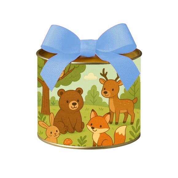 Tubo Lata Metalizada 7x10 Animais da Floresta