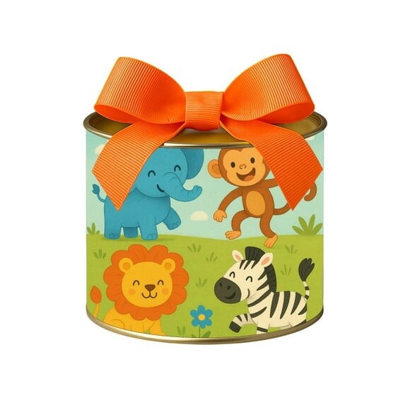 Tubo Lata Metalizada 7x10 Animais Divertidos