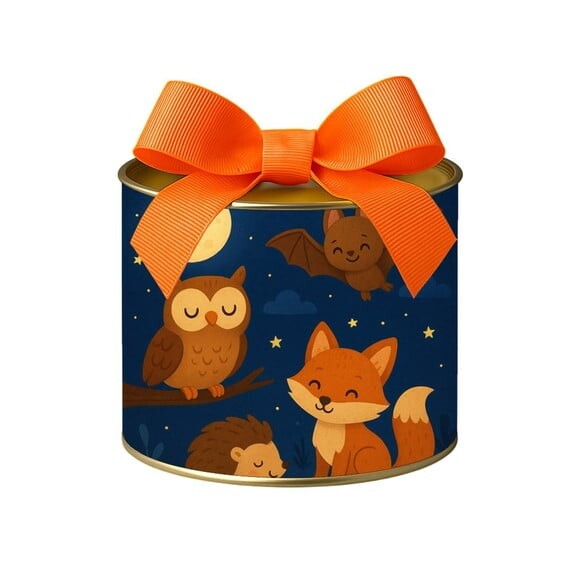 Tubo Lata Metalizada 7x10 Animais Noturnos