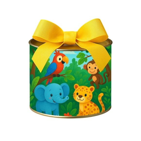 Tubo Lata Metalizada 7x10 Animais Tropicais