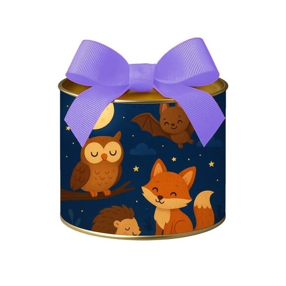Tubo Lata Metalizada 7x10 Animais Noturnos