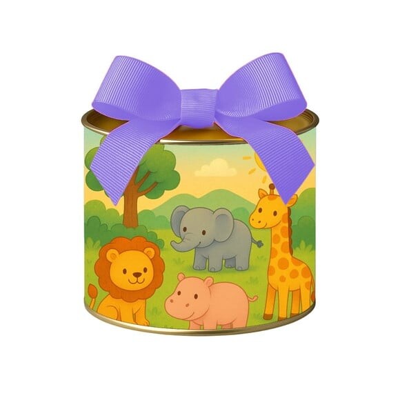 Tubo Lata Metalizada 7x10 Animais Selvagens