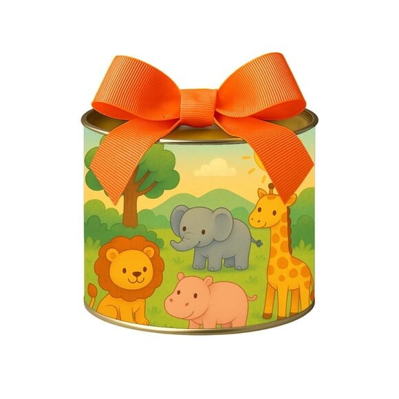 Tubo Lata Metalizada 7x10 Animais Selvagens