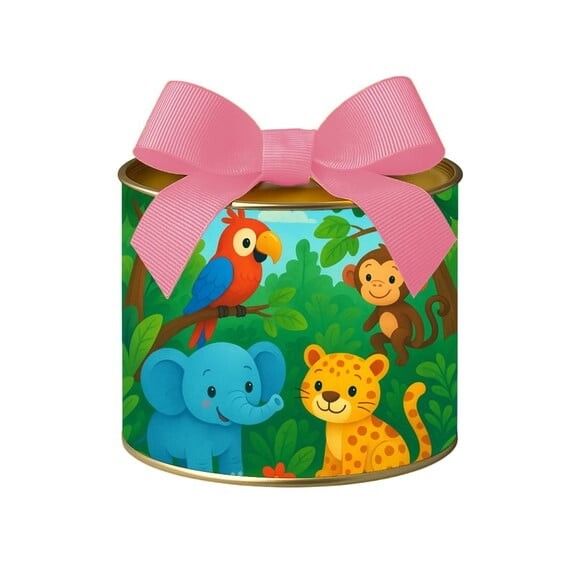 Tubo Lata Metalizada 7x10 Animais Tropicais