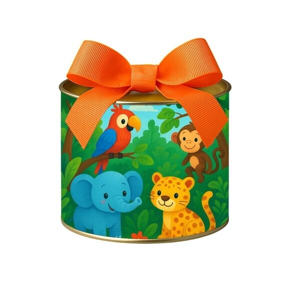 Tubo Lata Metalizada 7x10 Animais Tropicais